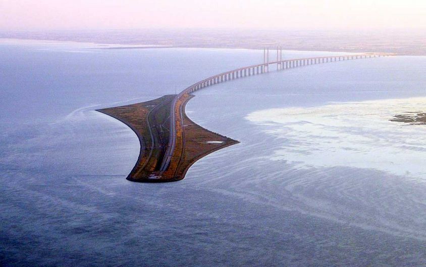 Эресуннский мост тоннель между Данией и Швецией