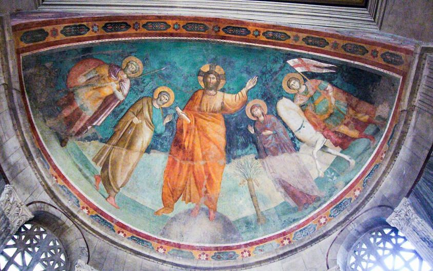 Фреска в храме Сан-Джорджио-ин-Велабро