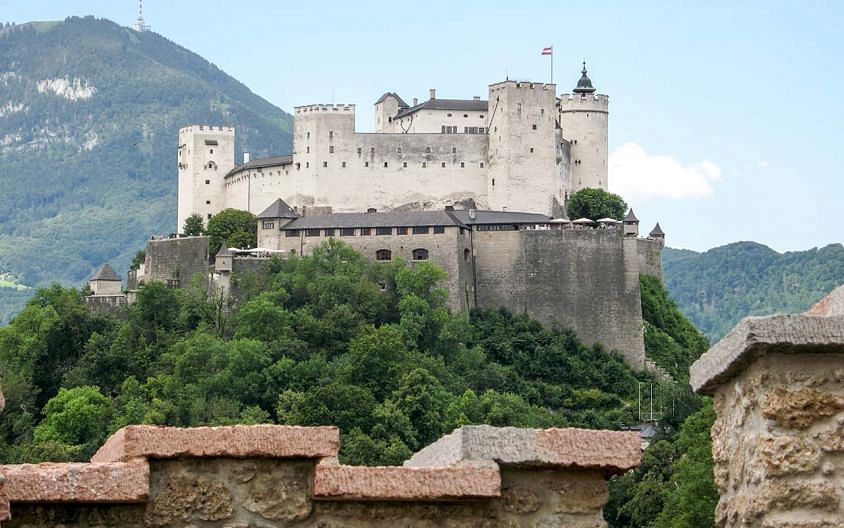 Замок Хоэнзальцбург в Австрии